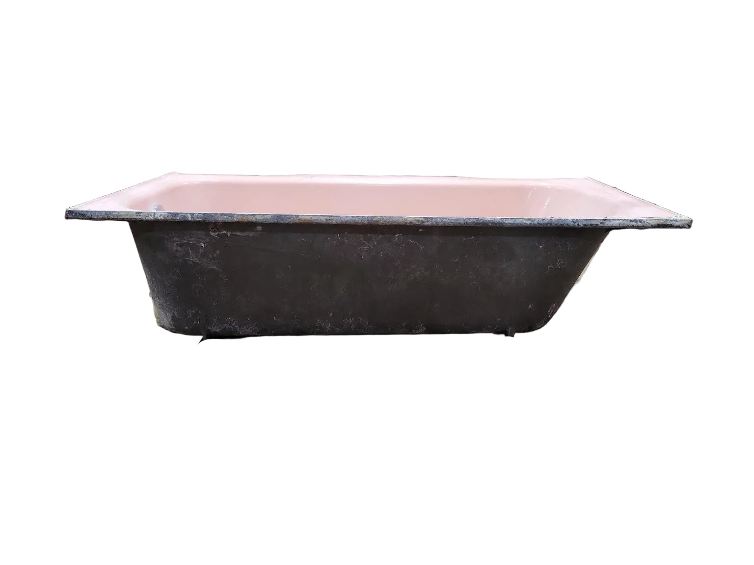 Vintage Pink Cast Iron Alcove Bathtub