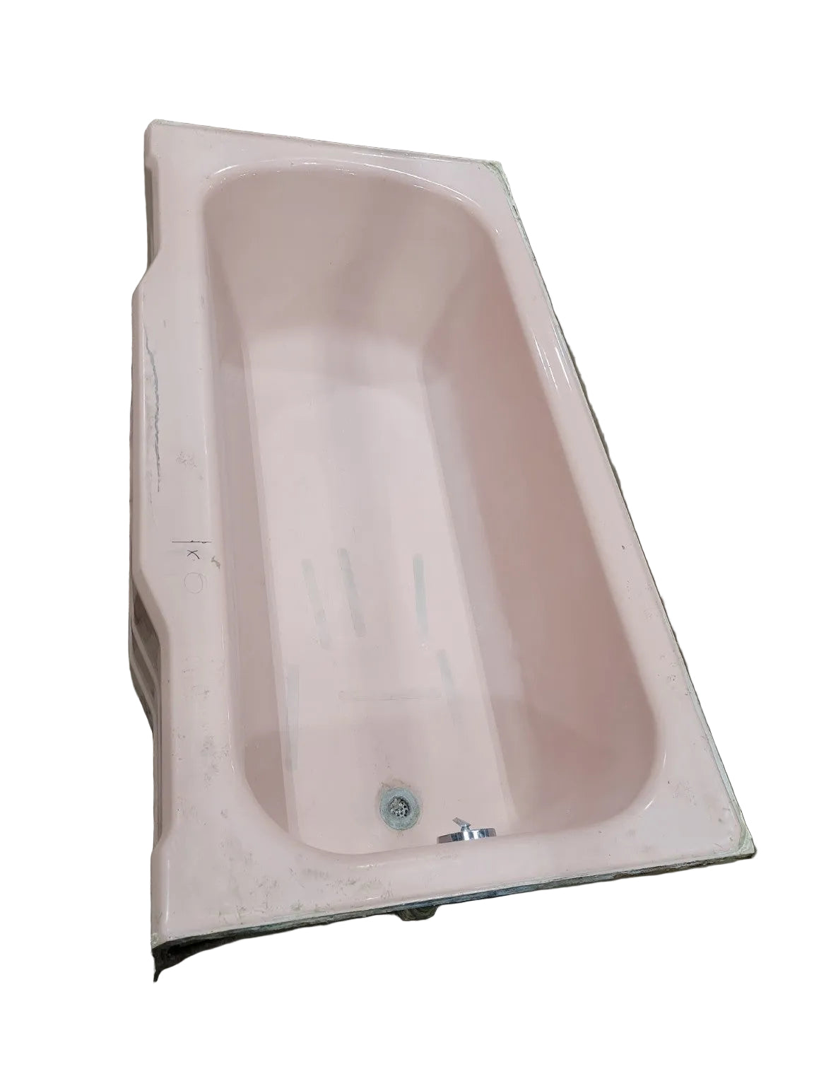 Vintage Pink Cast Iron Alcove Bathtub