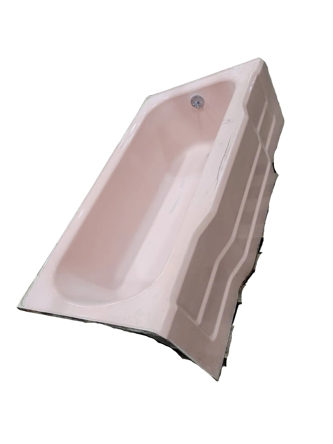 Vintage Pink Cast Iron Alcove Bathtub