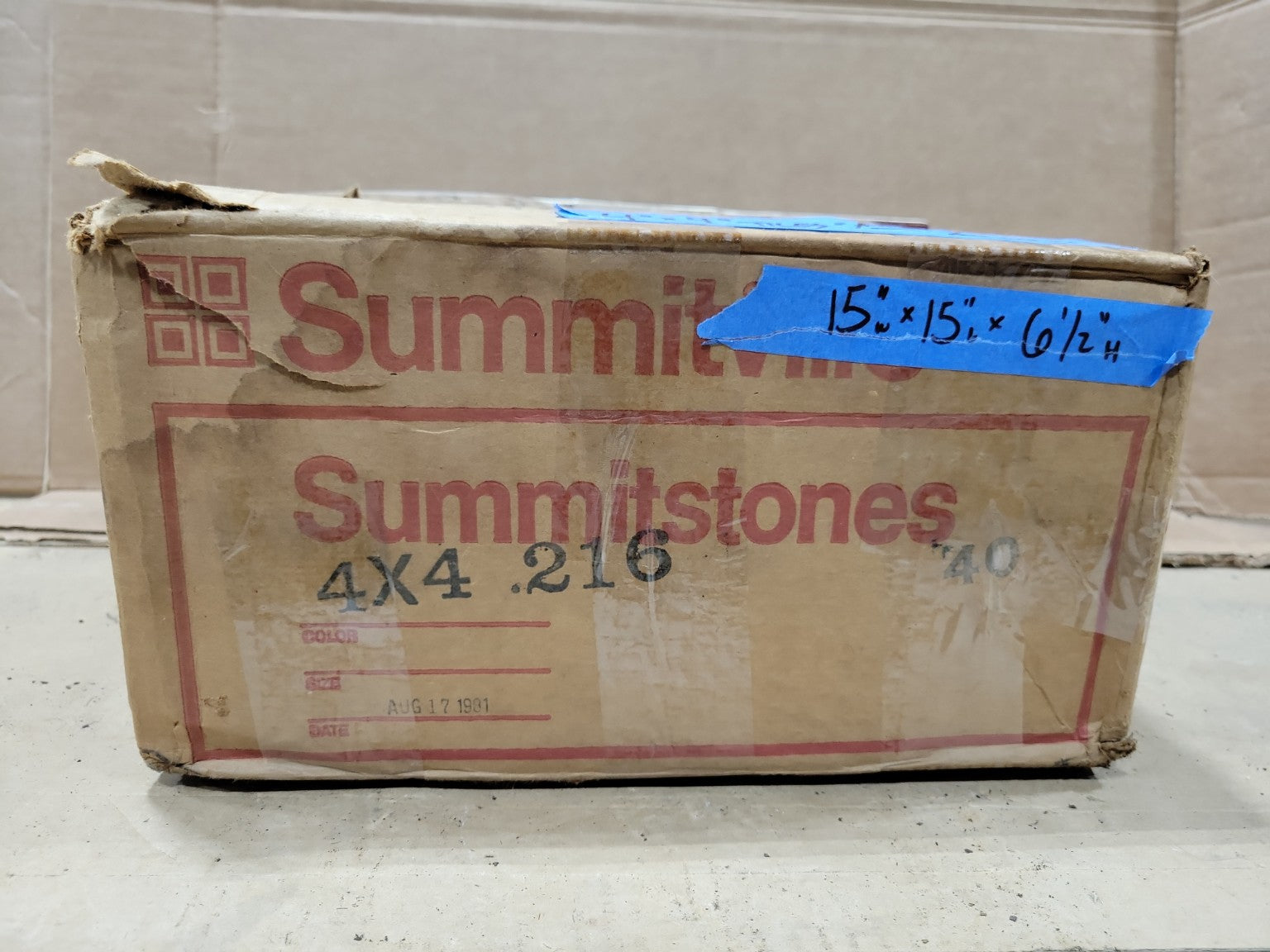 Vintage Summitville White 4x4 Ceramic Wall Tile Lot – Approx. 22 Sq Ft
