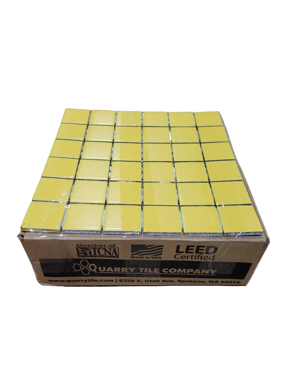 Quarry Tile Company Natural Hues Daisy Yellow 2x2 Mosaic Tile – 11 Sq Ft Lot