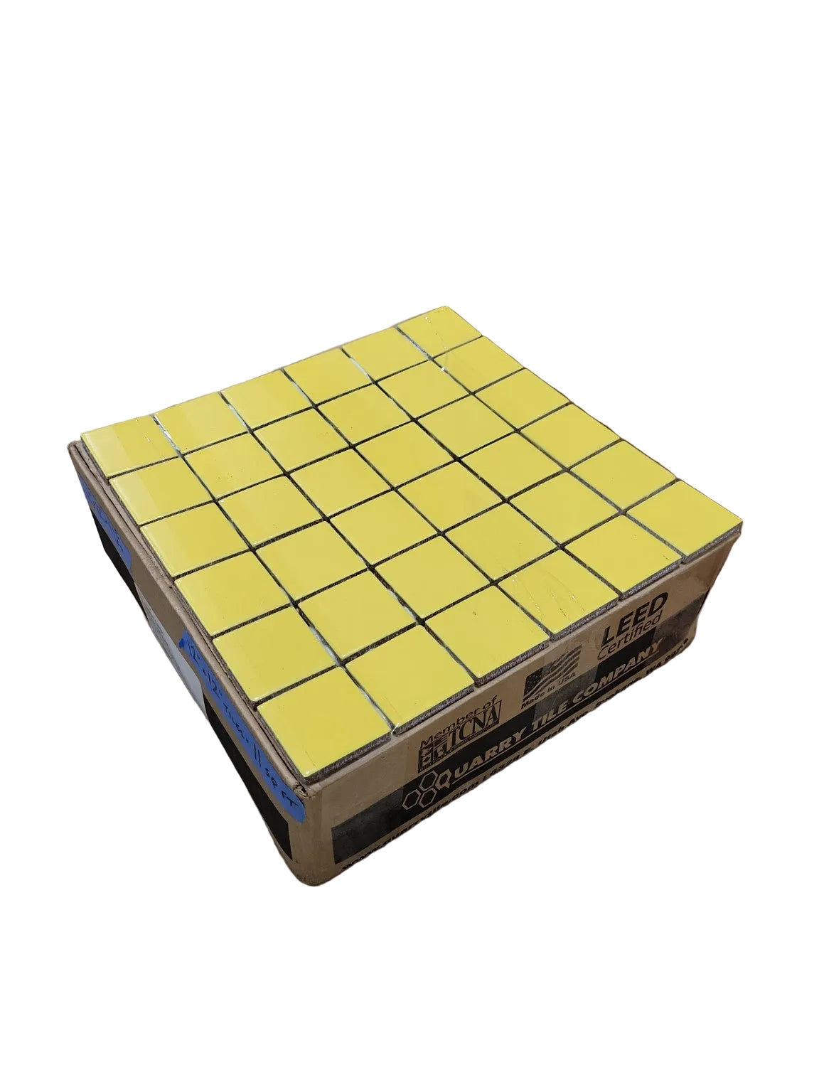 Quarry Tile Company Natural Hues Daisy Yellow 2x2 Mosaic Tile – 11 Sq Ft Lot