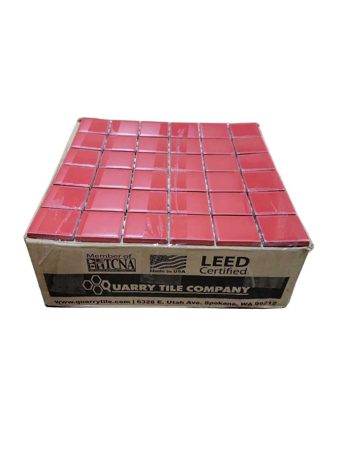 Quarry Tile Company Natural Hues Kirsh Coral Pink 2x2 Mosaic Tile – 11 Sq Ft Lot