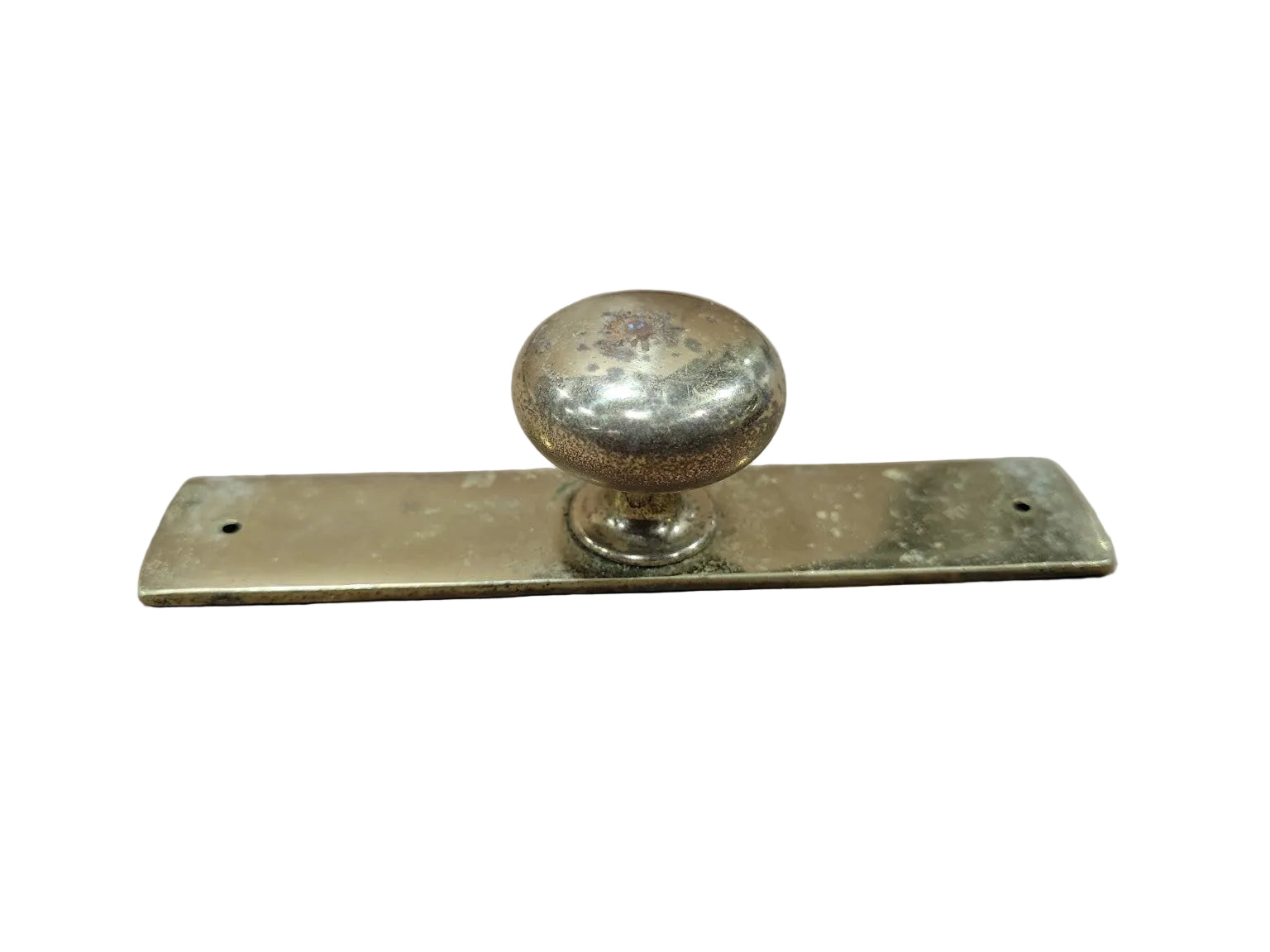 Vintage Brass Cabinet Knob & Backplate Set Lot of 29