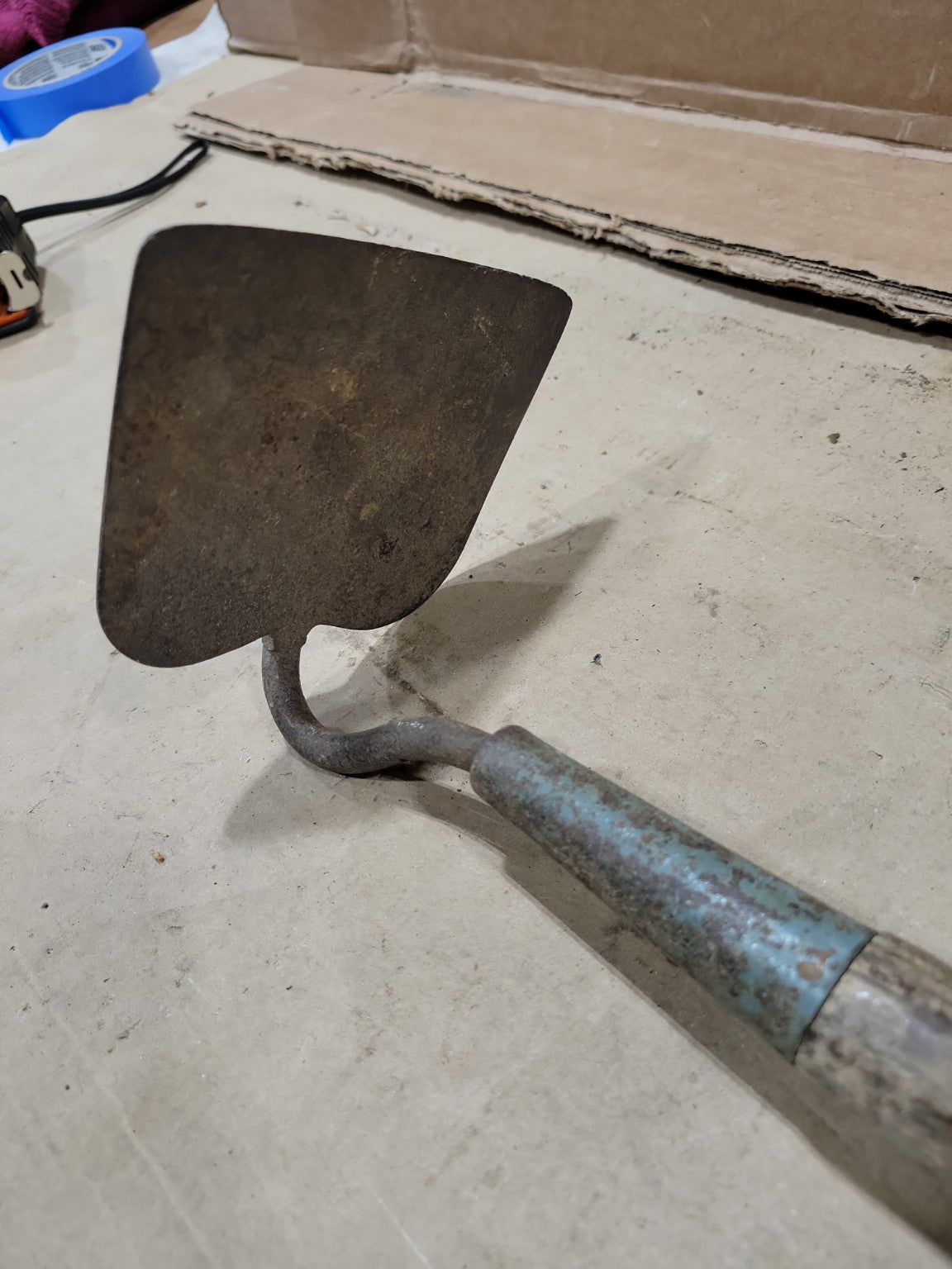 Vintage Hand Forged Garden Hoe Cultivator Tool