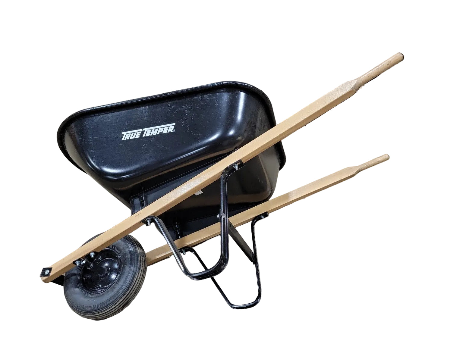 True Temper Poly Garden Wheelbarrow – Single Wheel Utility Cart