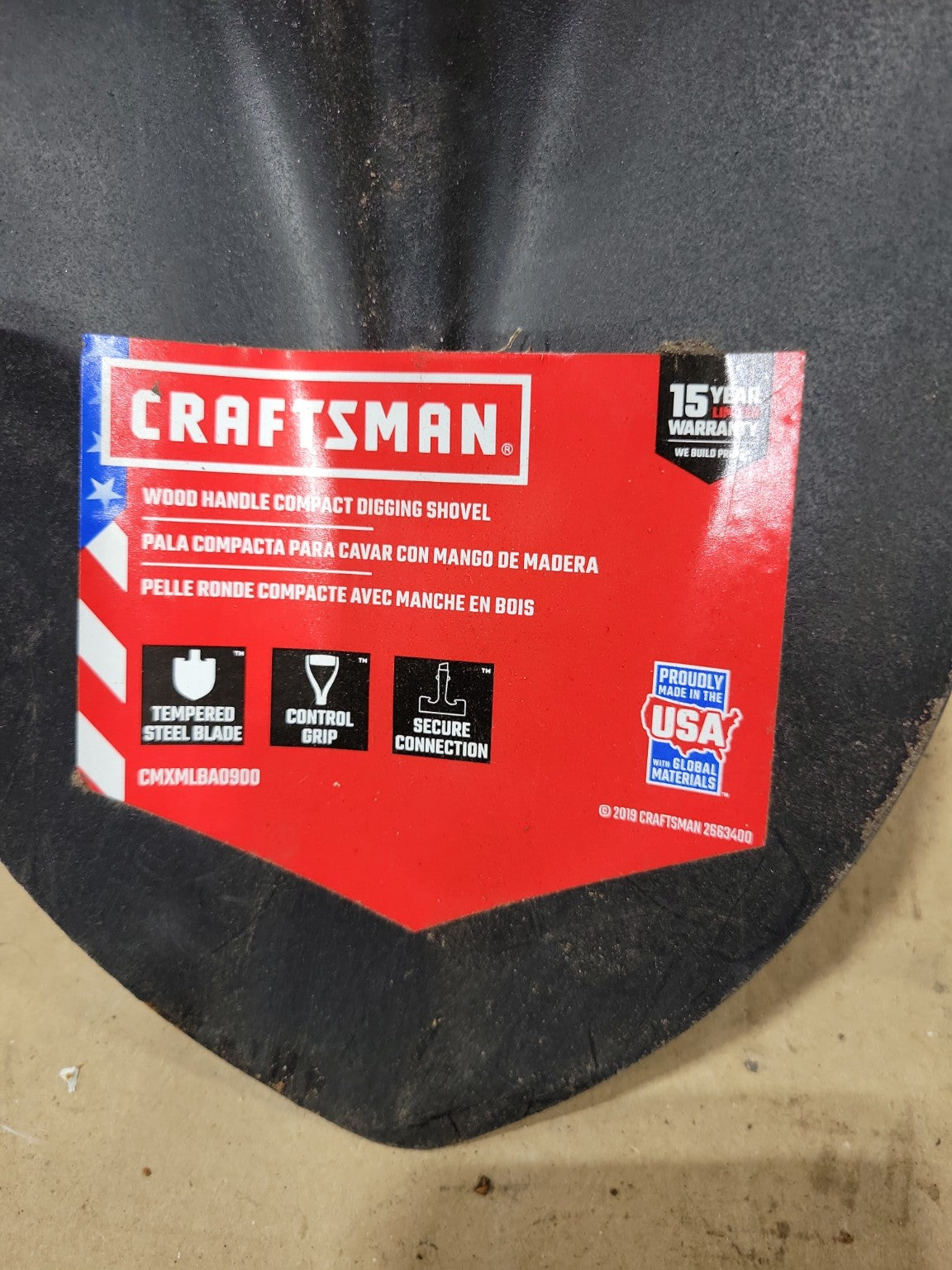 Craftsman Compact Digging Shovel – Steel Blade Garden Spade