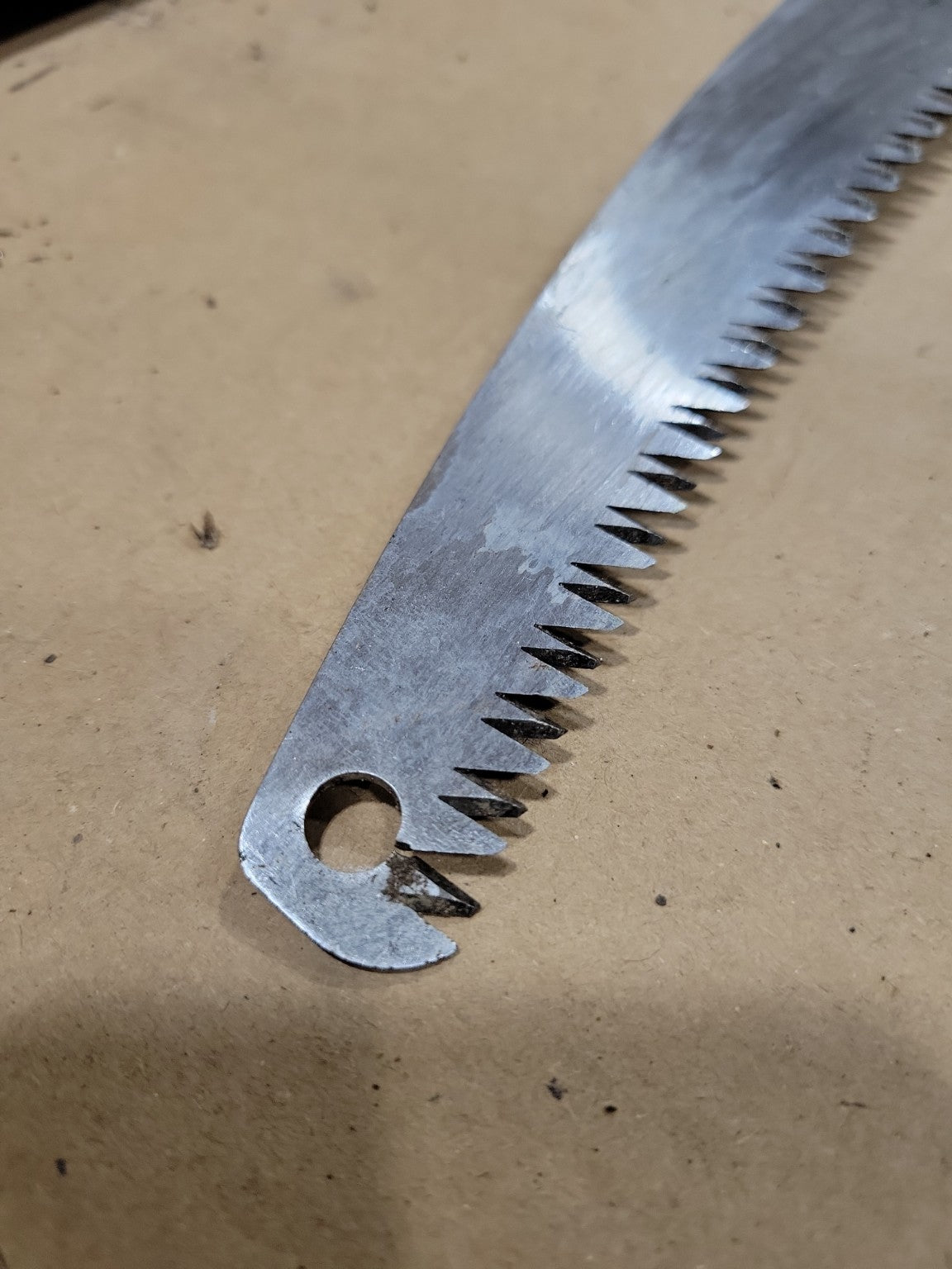 Vintage Curved Pruning Saw with Wooden Handle