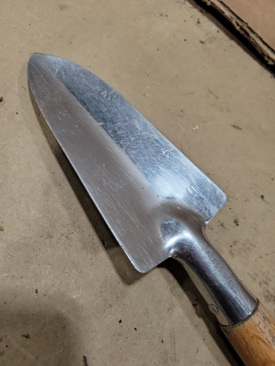 American Oak Stainless Steel Garden Trowel