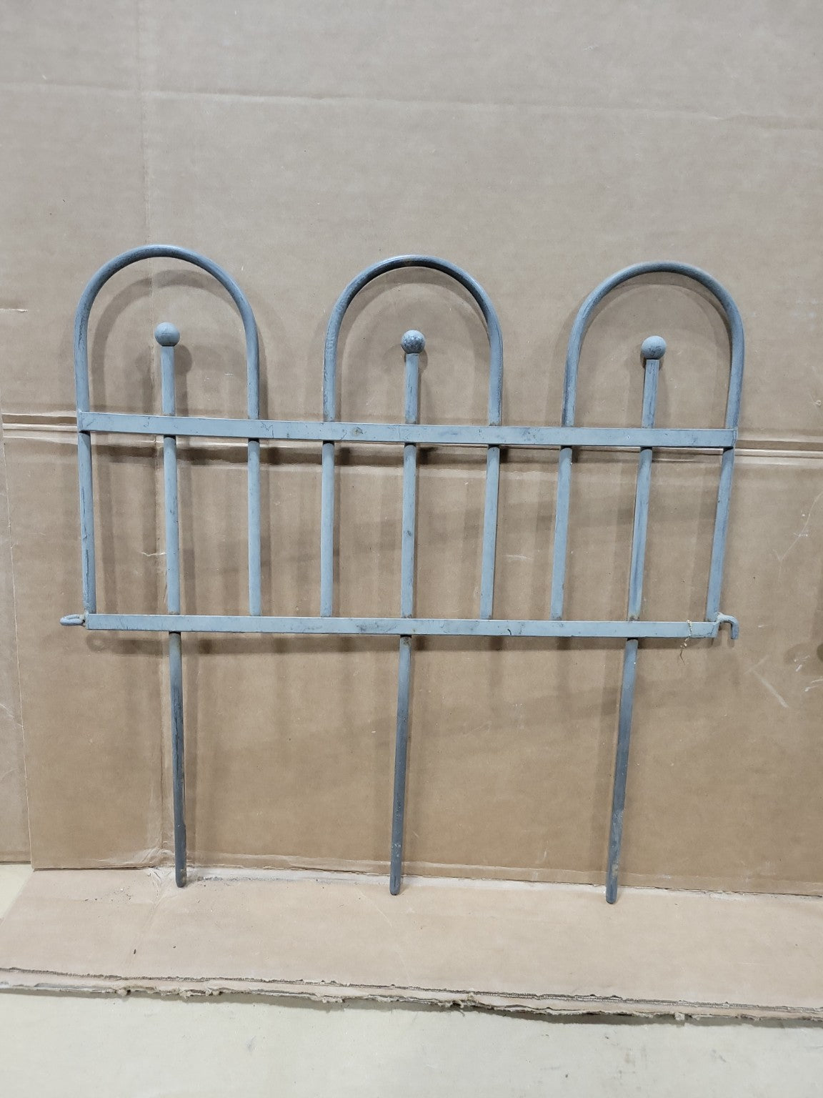 Vintage Metal Garden Border Fence Panels Set