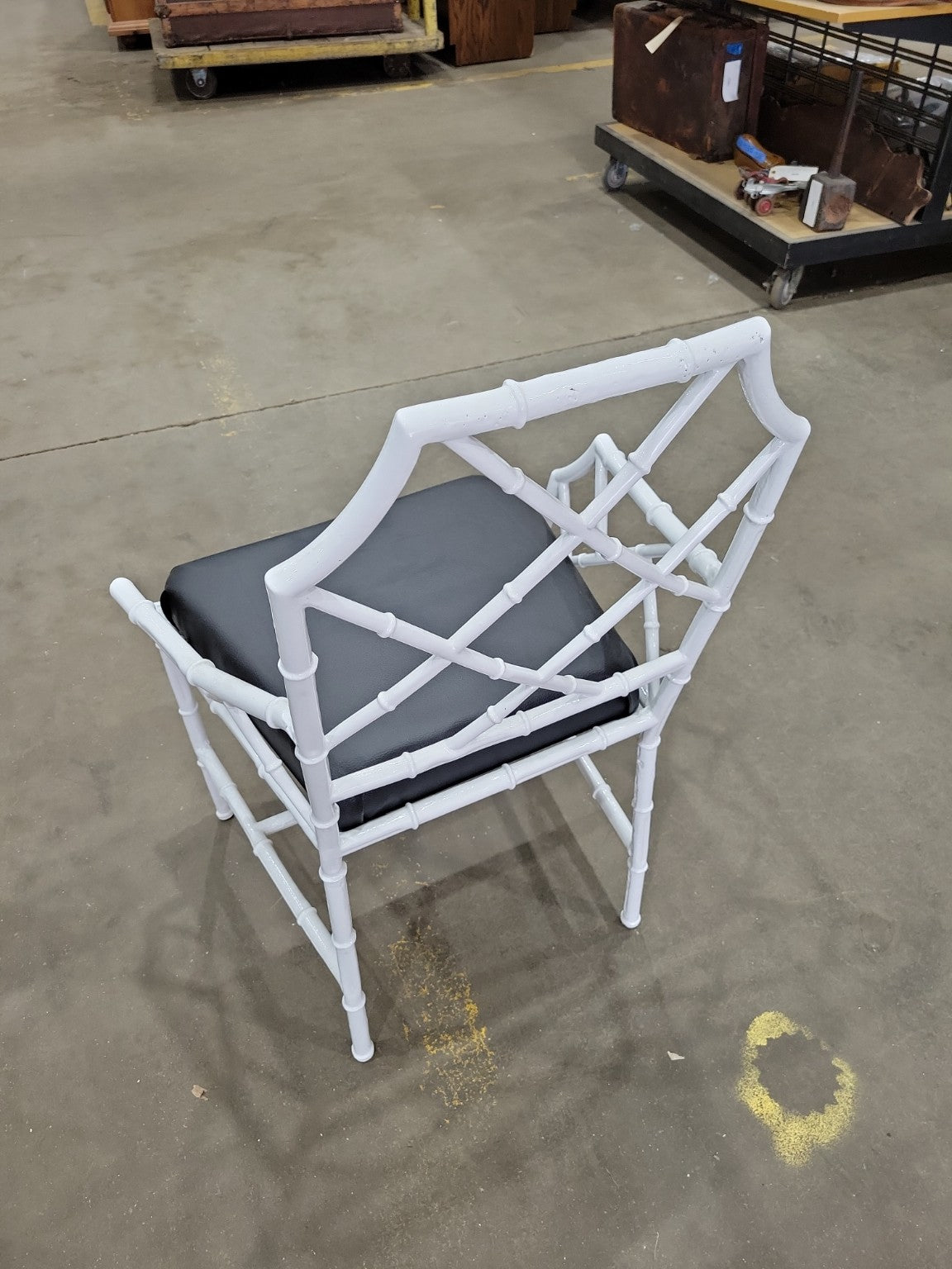 Set of Four Faux Bamboo Chippendale Armchairs