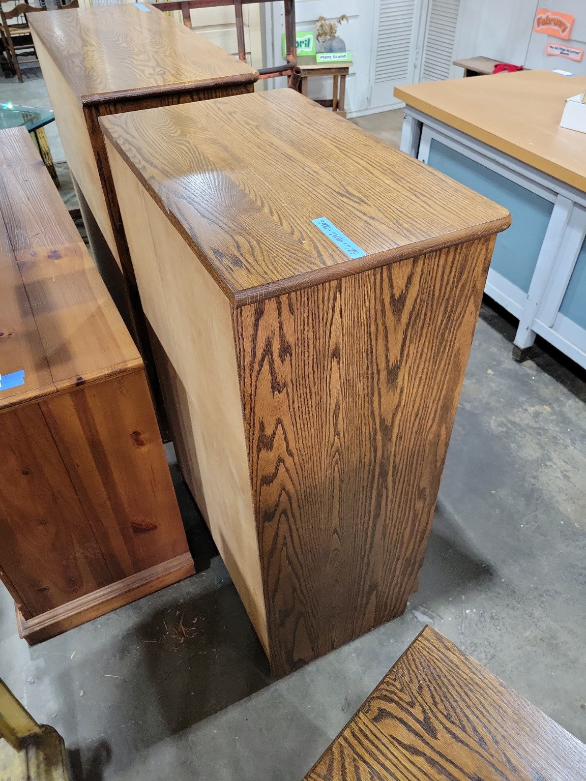 Vintage Oak Four-Drawer Chest of Drawers