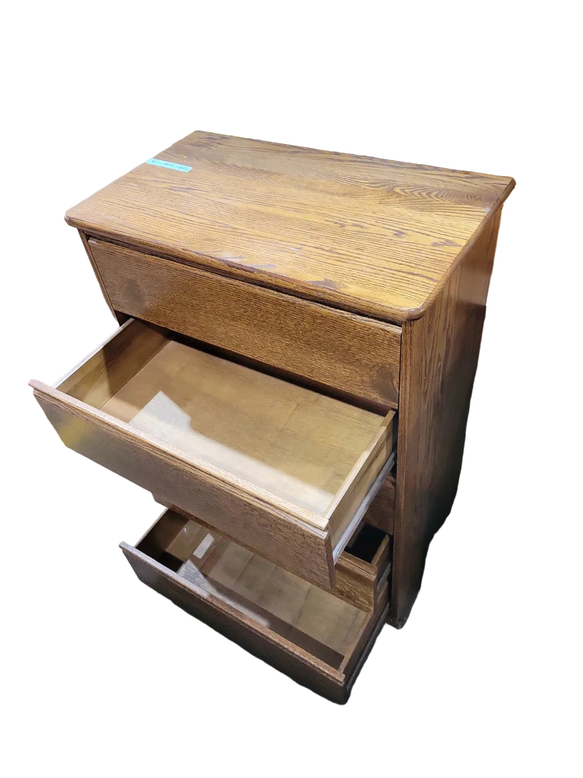 Vintage Oak Four-Drawer Chest of Drawers