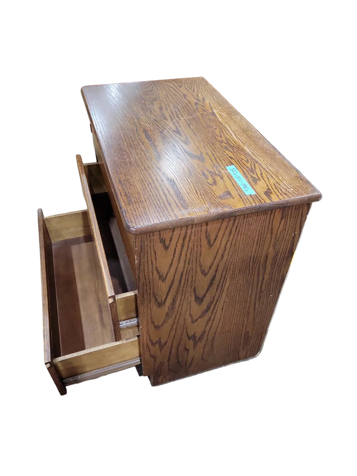 Vintage Oak Three-Drawer Dresser Chest