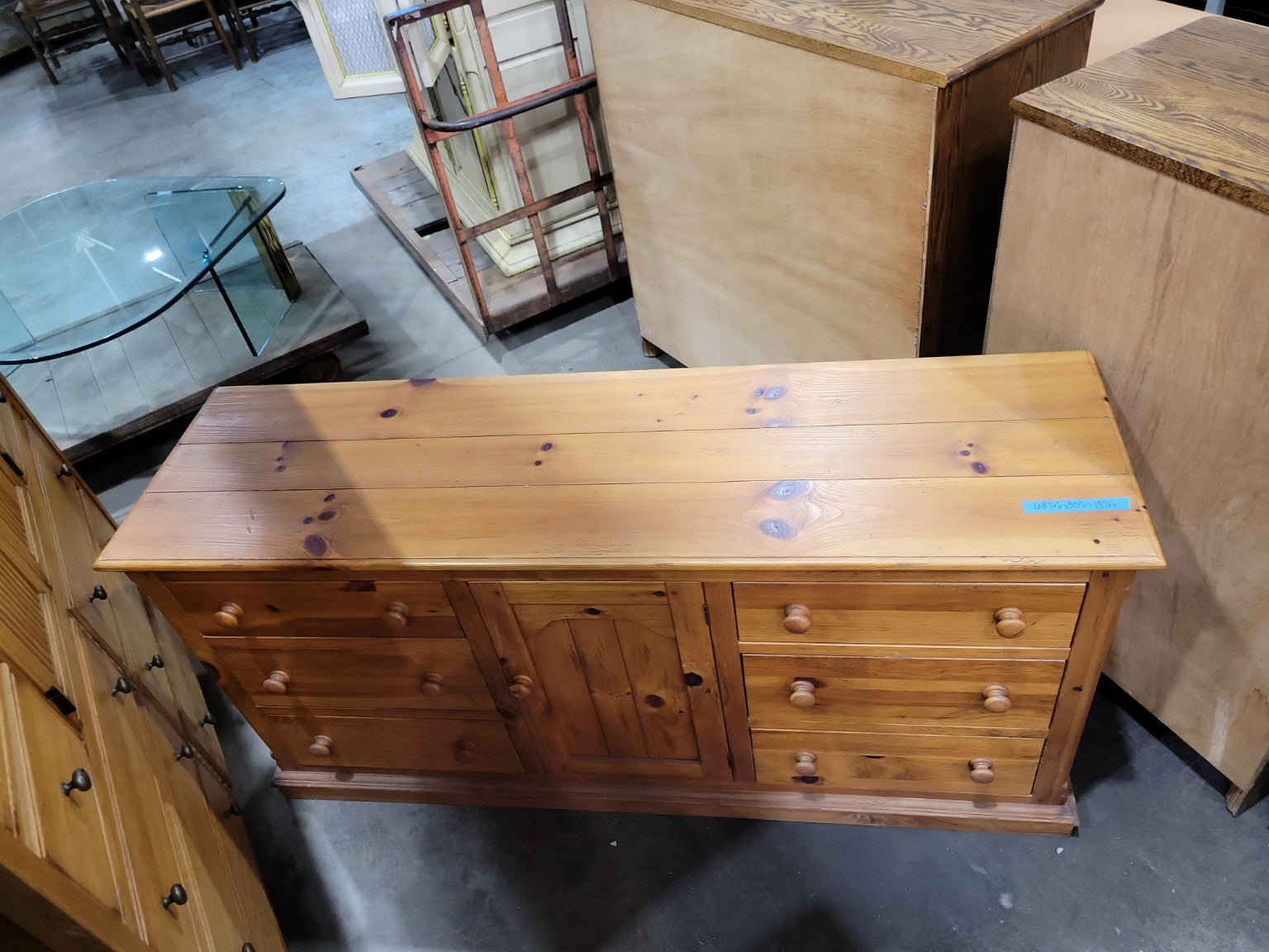 Ethan Allen Country Pine Sideboard Buffet Cabinet