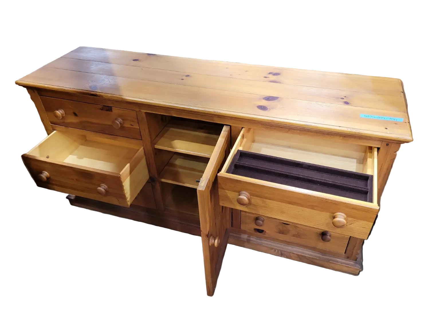 Ethan Allen Country Pine Sideboard Buffet Cabinet