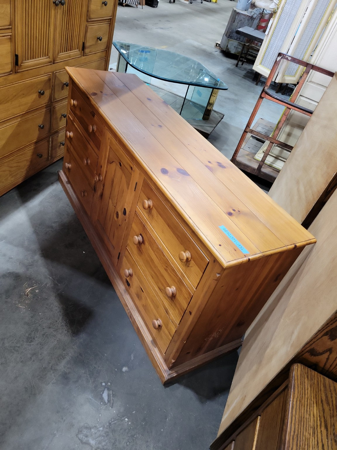 Ethan Allen Country Pine Sideboard Buffet Cabinet
