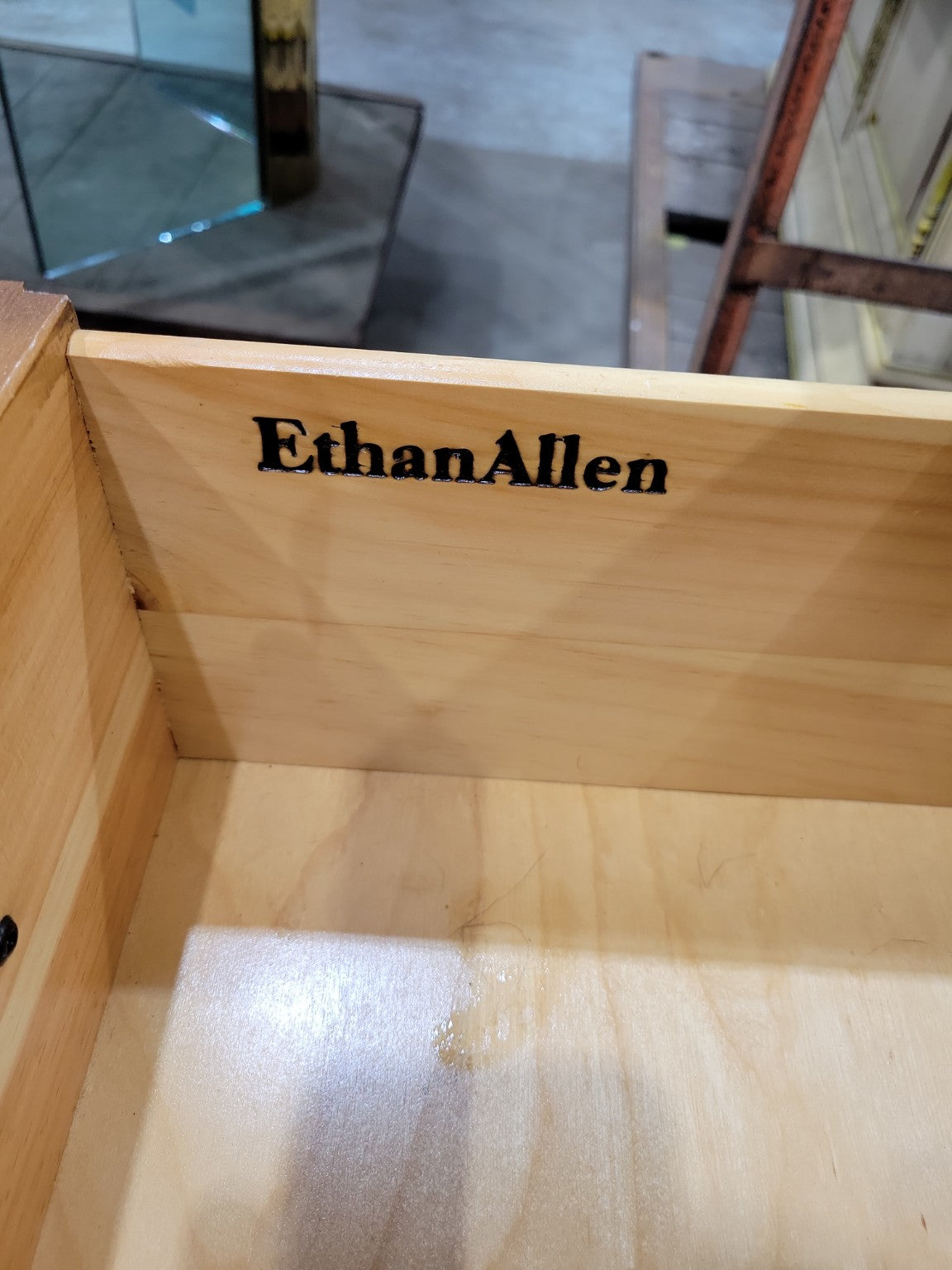 Ethan Allen Country Pine Sideboard Buffet Cabinet