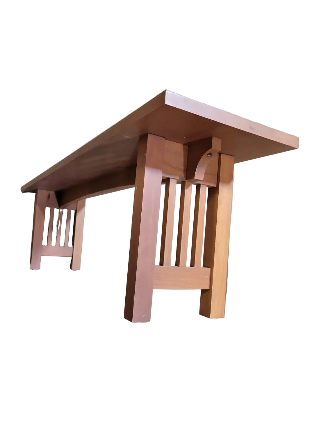 Mission Style Cherry Wood Bench – 60" Console Bench