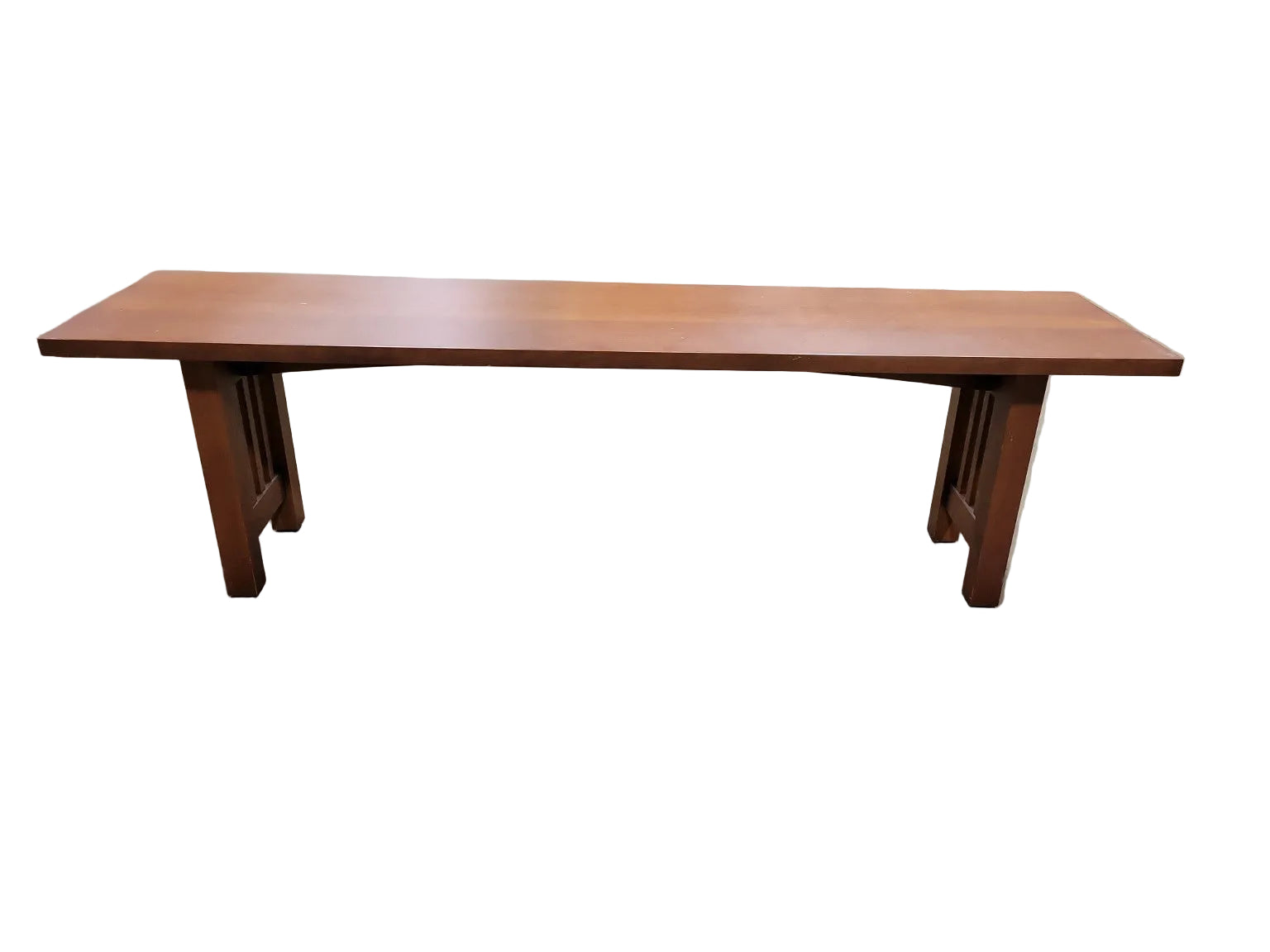 Mission Style Cherry Wood Bench – 60" Console Bench