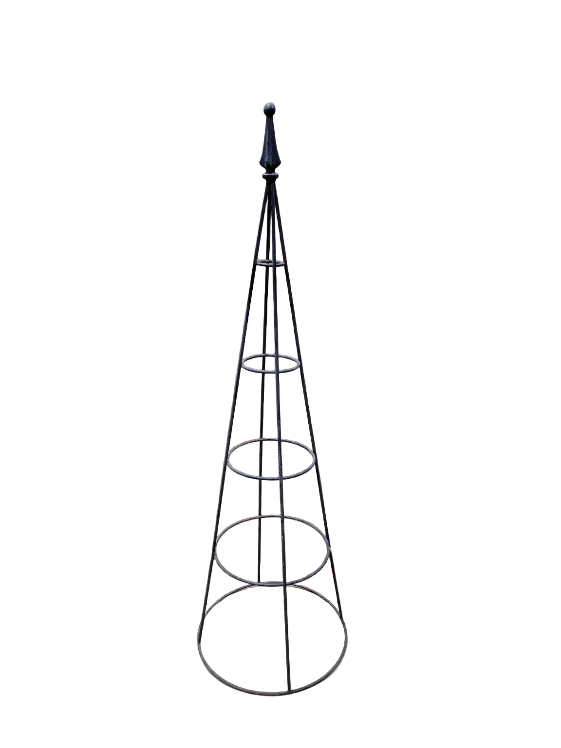 Decorative Wrought Iron Obelisk Garden Trellis – 42 1/2"