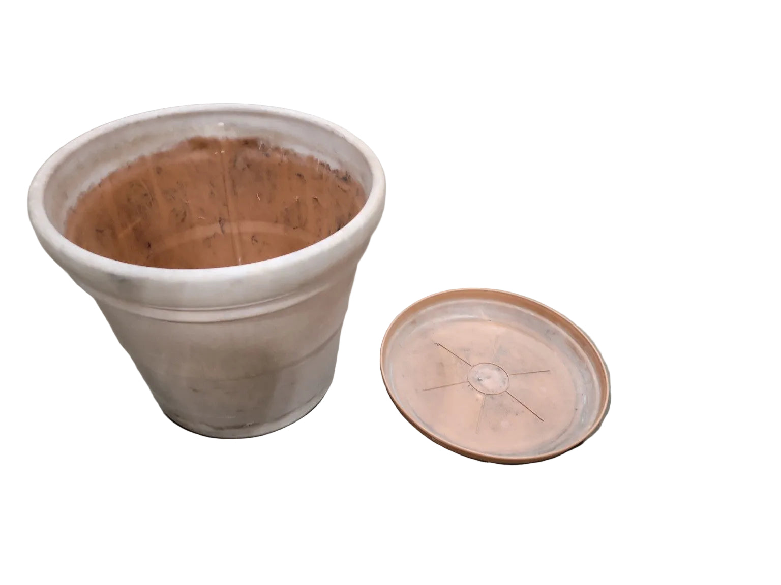 Dynamic Design Large Resin Garden Planter with Saucer