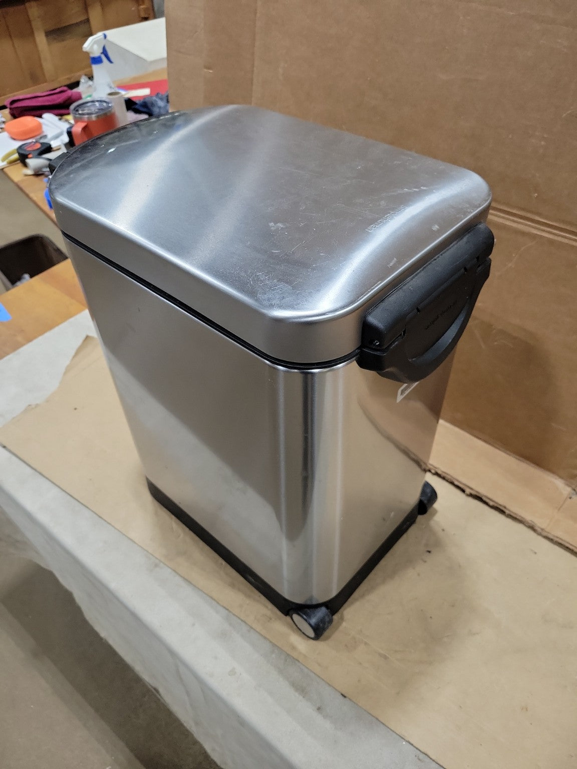 Simplehuman Stainless Steel Pet Food Storage Container – Medium 25-29 lb Capacity