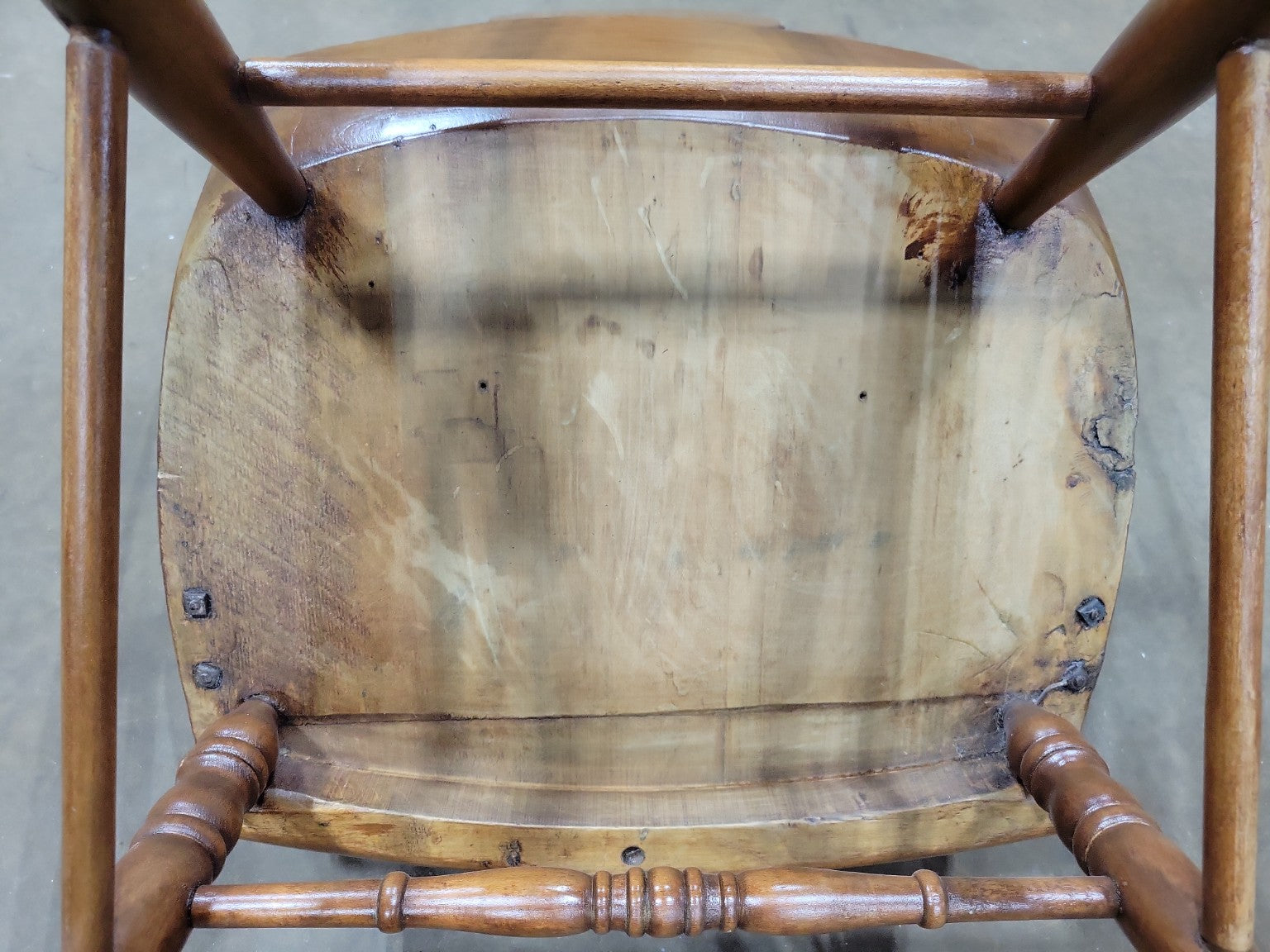 Vintage Colonial Revival Wooden Child's Rocking Chair