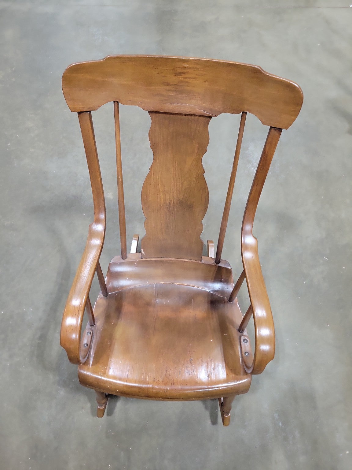 Vintage Colonial Revival Wooden Child's Rocking Chair