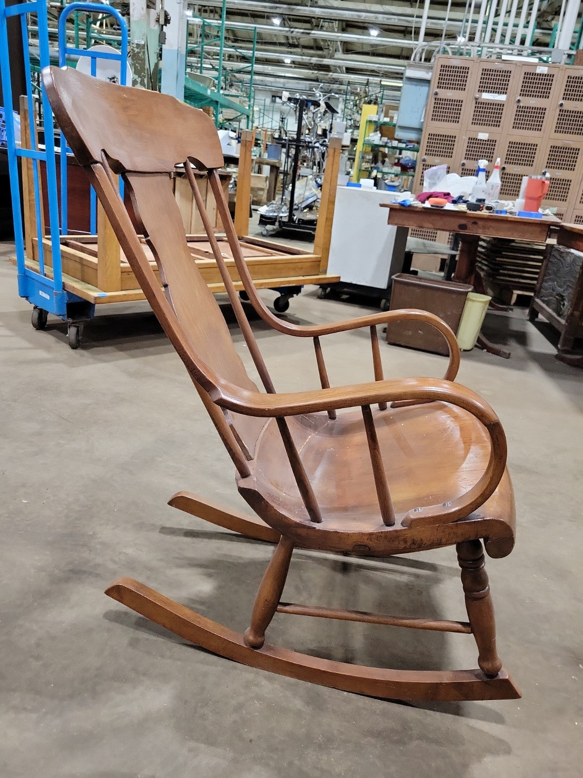 Vintage Colonial Revival Wooden Child's Rocking Chair