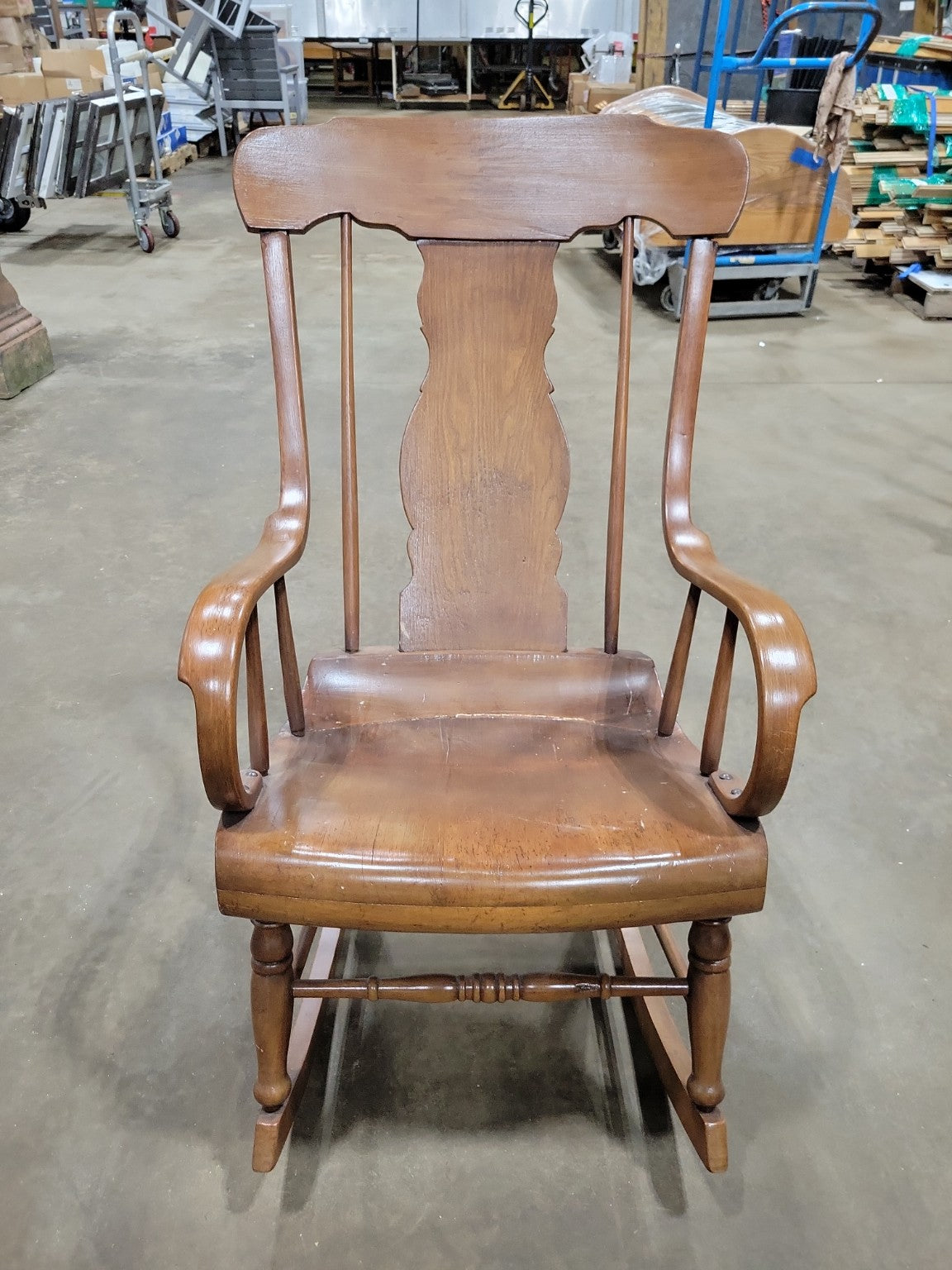 Vintage Colonial Revival Wooden Child's Rocking Chair
