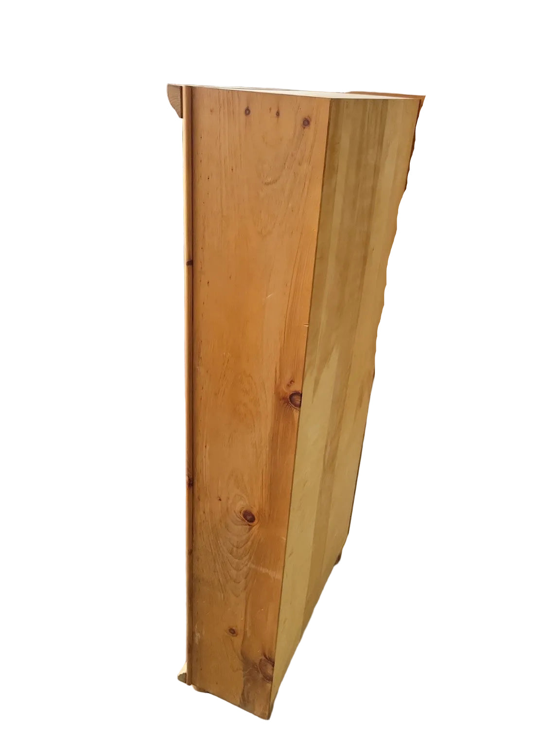 Rustic Pine Bookcase with Adjustable Shelves