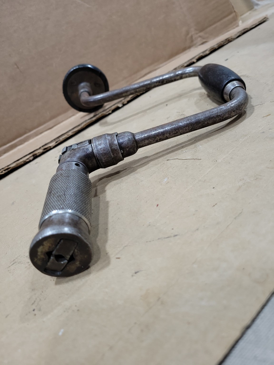Vintage Ratcheting Brace Drill Hand Tool