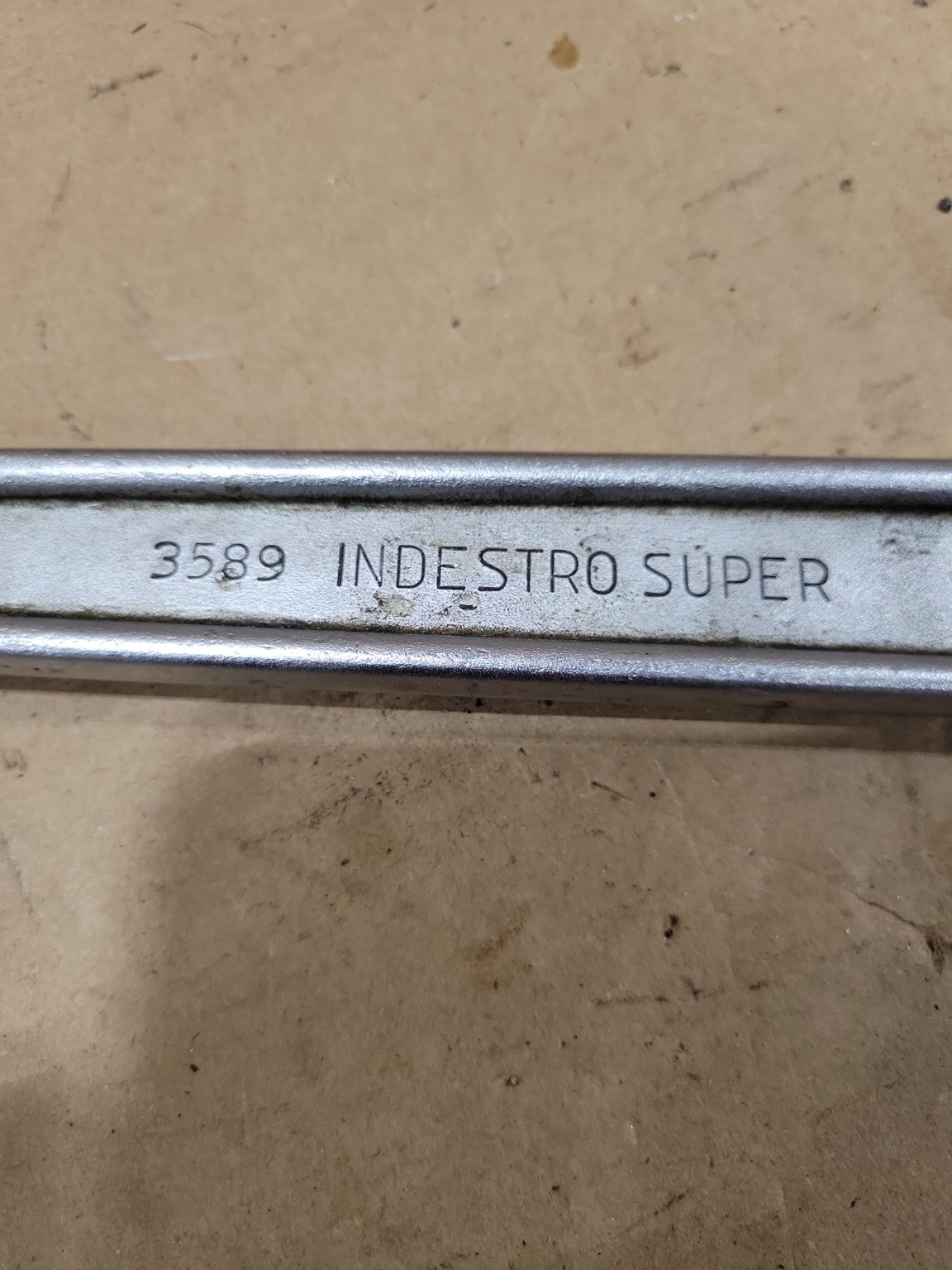 Vintage Indestro Super Adjustable Wrench No. 3589 – Forged Alloy Steel USA