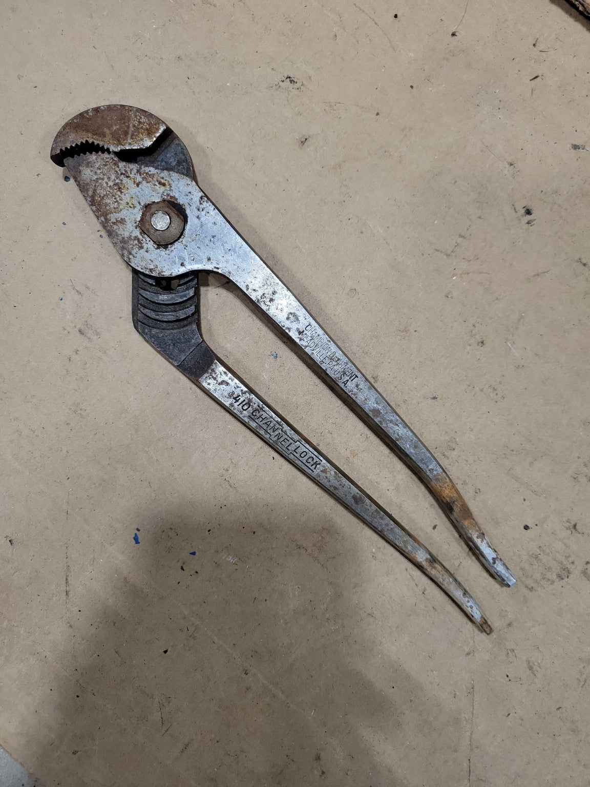 Vintage Champion DeArment Channellock No. 410 Tongue & Groove Pliers