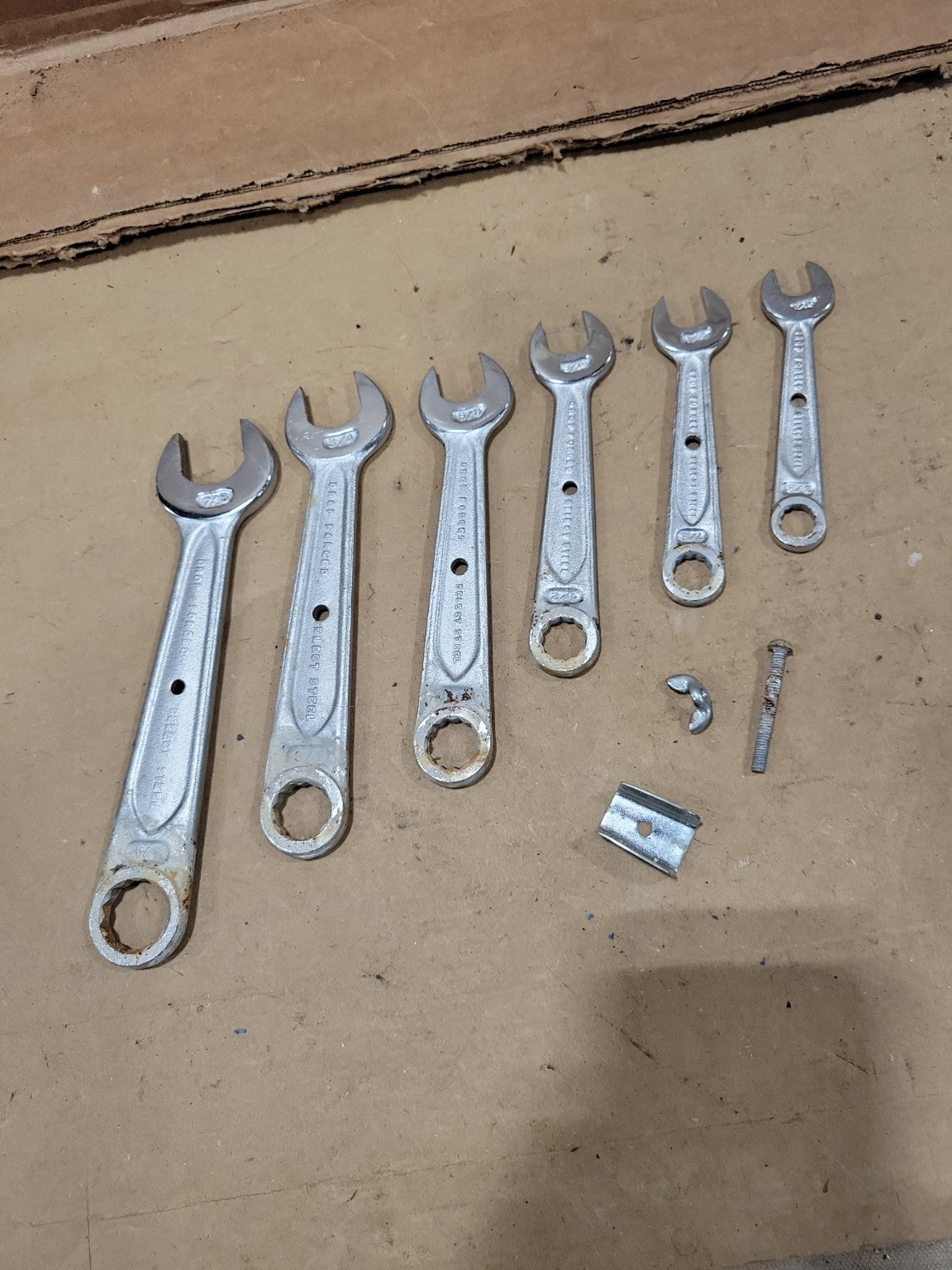 Vintage Indestro Open-End Wrench Set – 6 Piece SAE Set