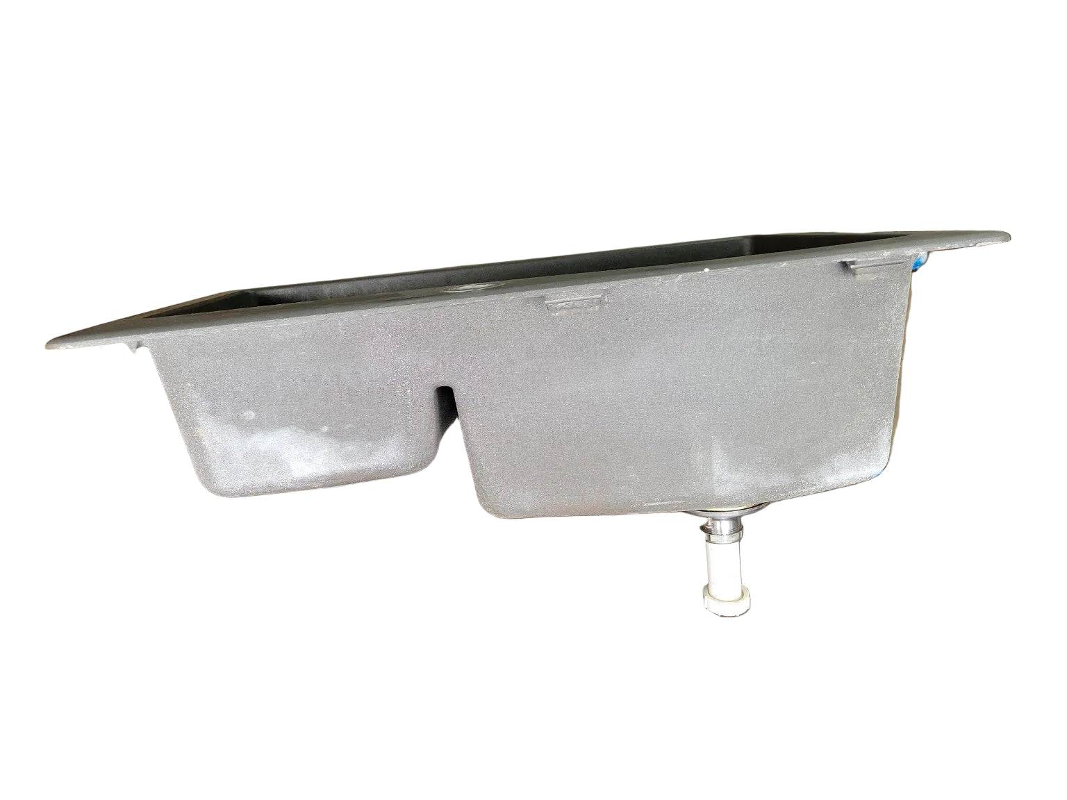 Composite Double Bowl Kitchen Sink – Gray Drop-In Style