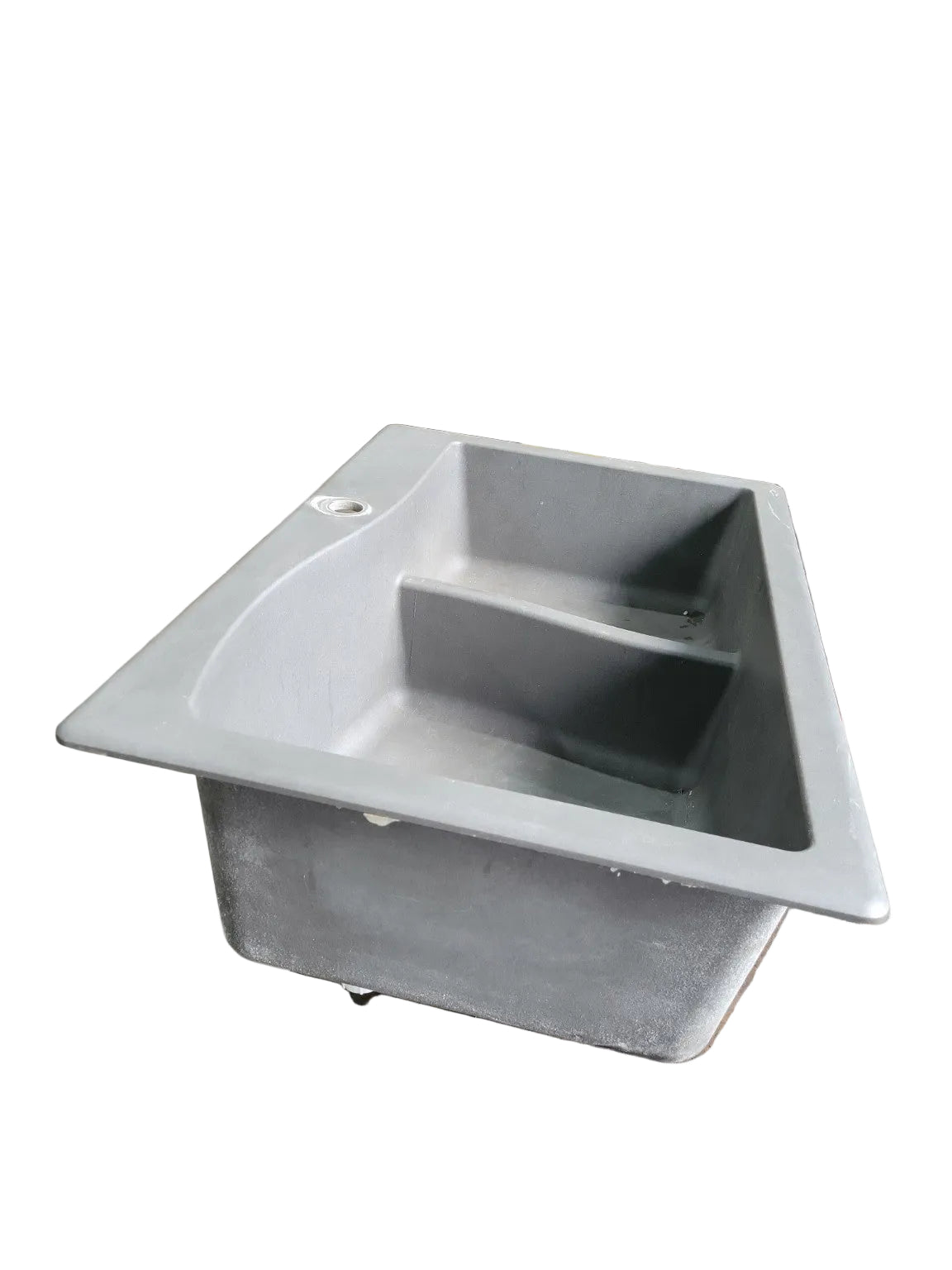 Composite Double Bowl Kitchen Sink – Gray Drop-In Style