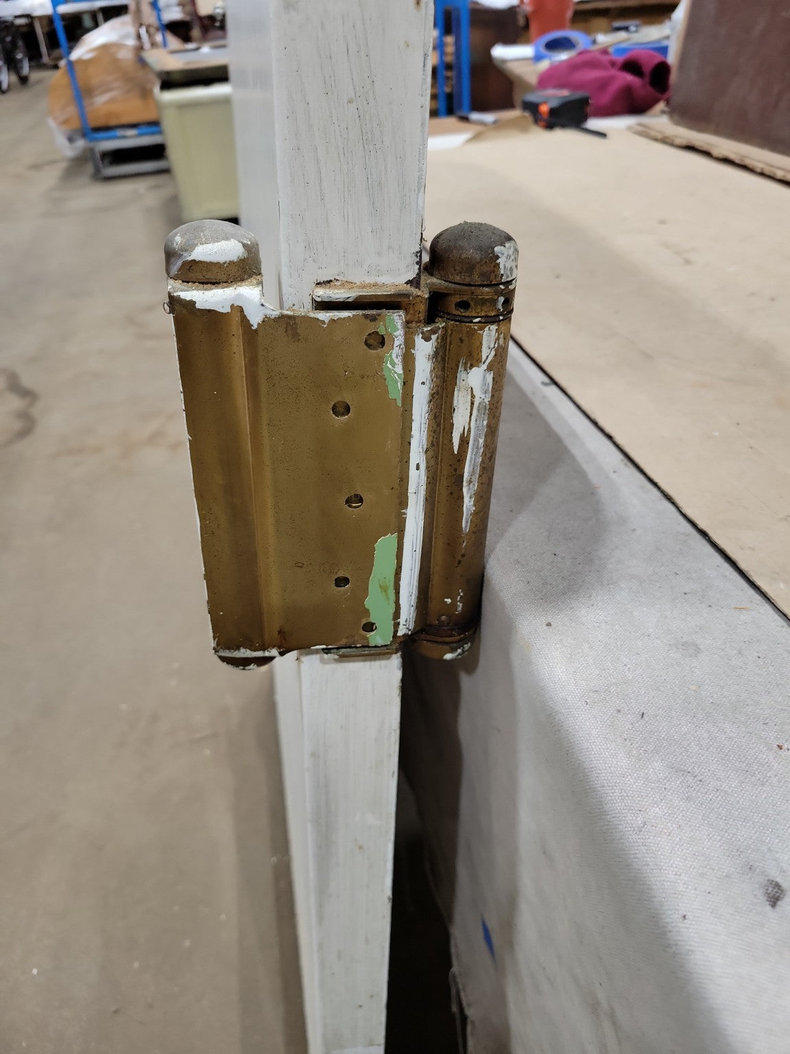 Antique Wood Dutch Door with Original Hardware