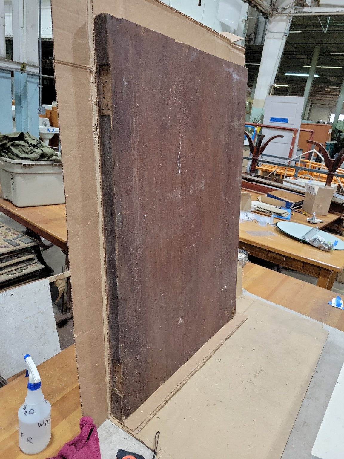 Antique Wood Dutch Door with Original Hardware