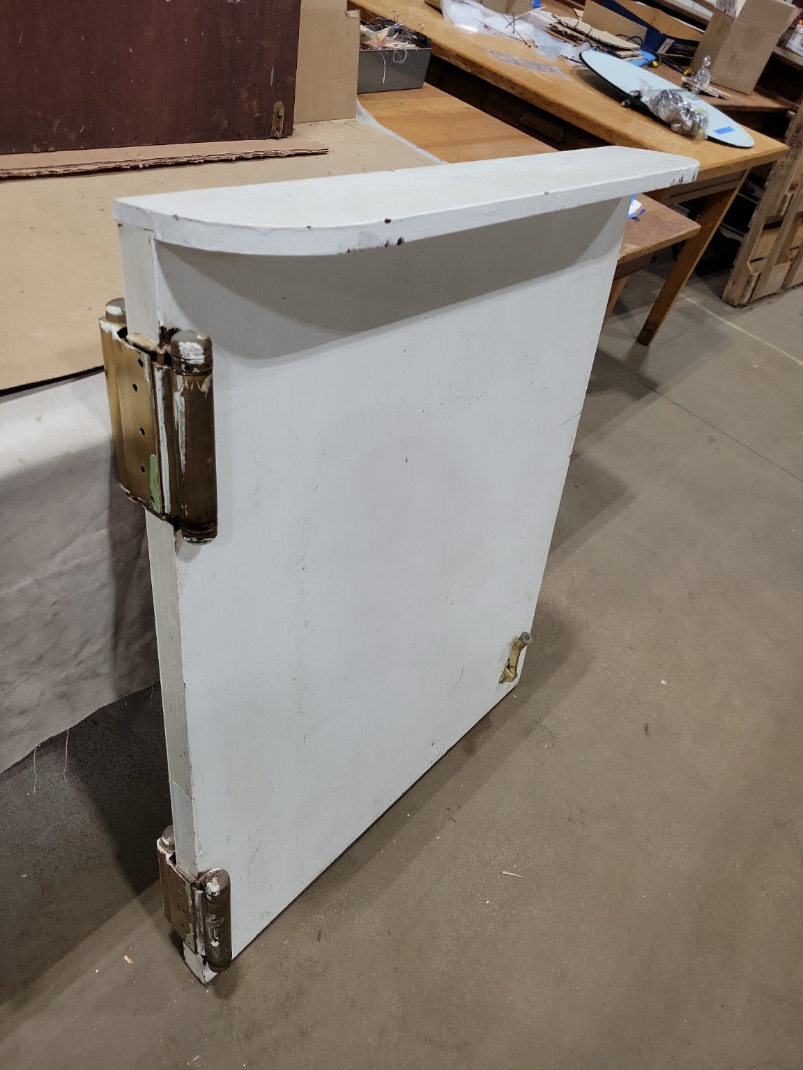 Antique Wood Dutch Door with Original Hardware