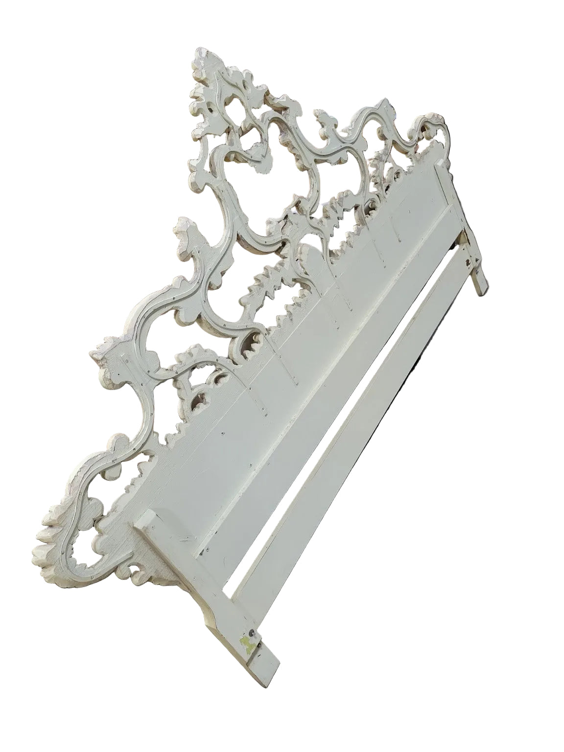 Vintage Hollywood Regency Carved King Headboard