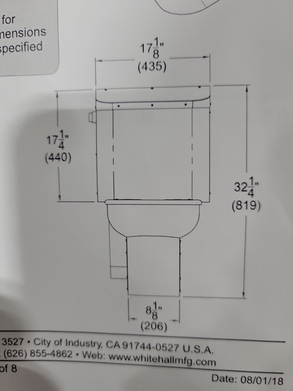 Whitehall WH2145 Ligature Resistant Toilet – Institutional Healthcare Fixture