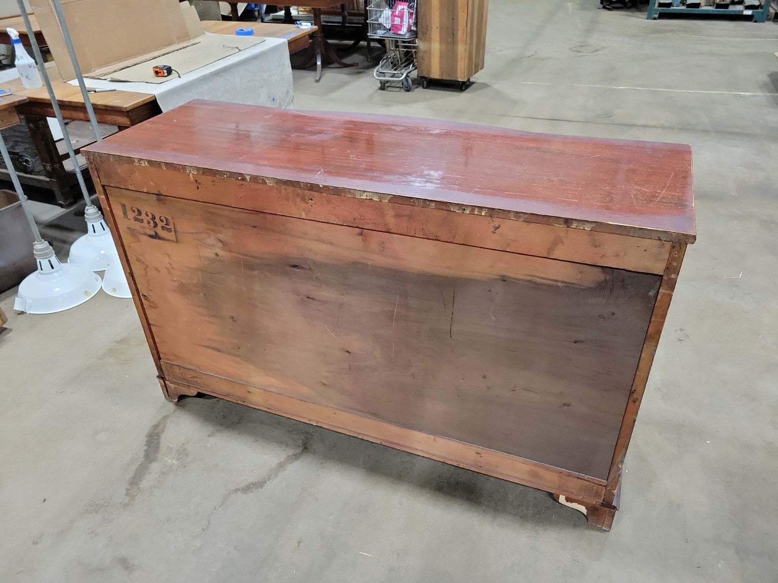 Vintage Mahogany Federal Style Sideboard Buffet Cabinet