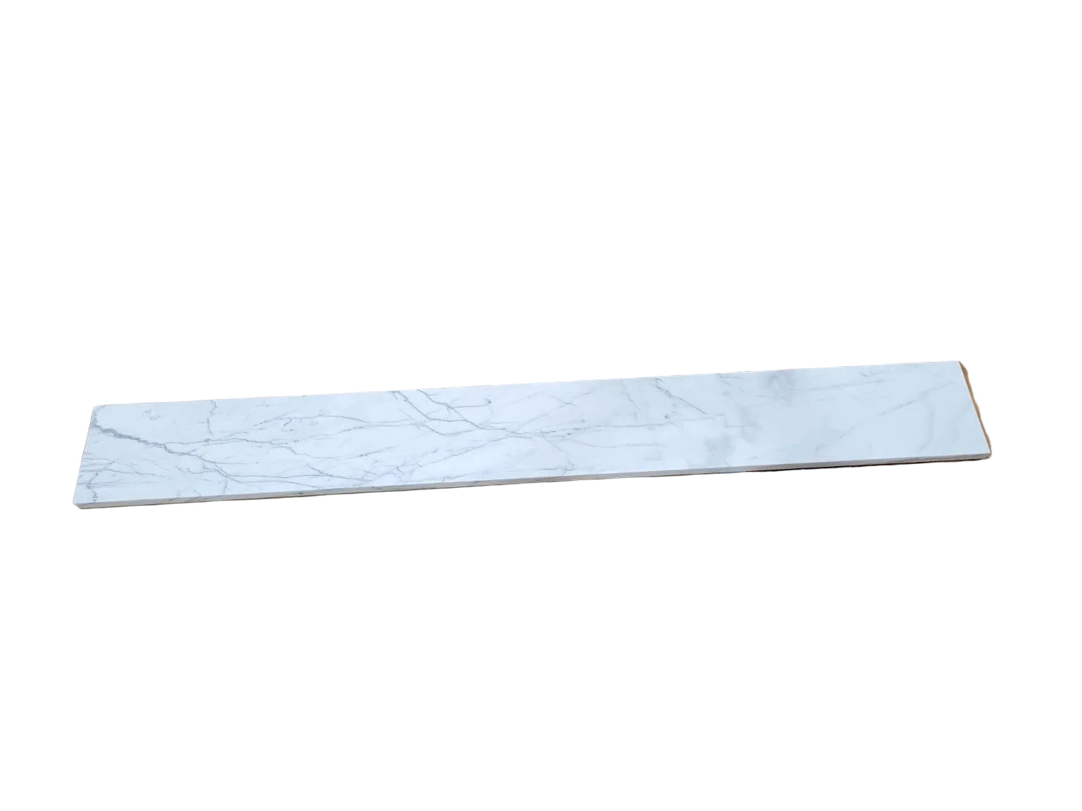 White Marble Look Engineered Stone Threshold / Shelf Slab – 50⅛"