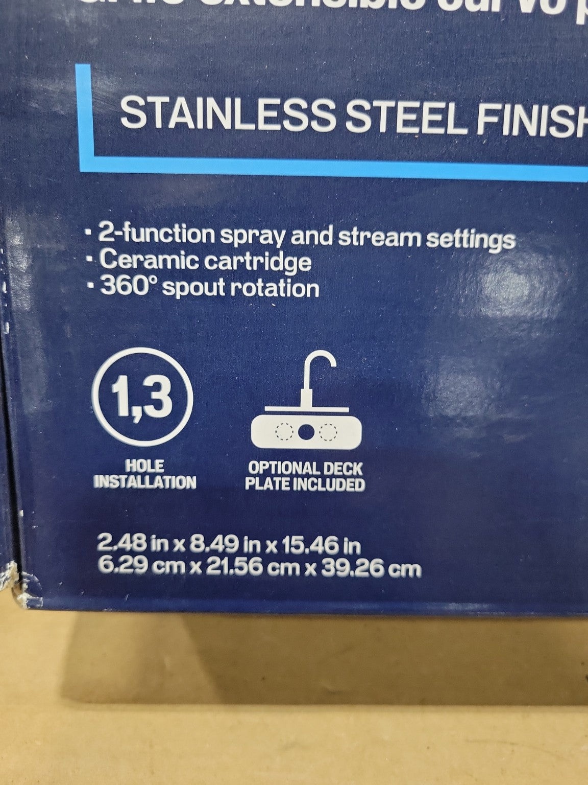 Project Source Tucker Pull-Down Kitchen Faucet – Stainless Steel Finish