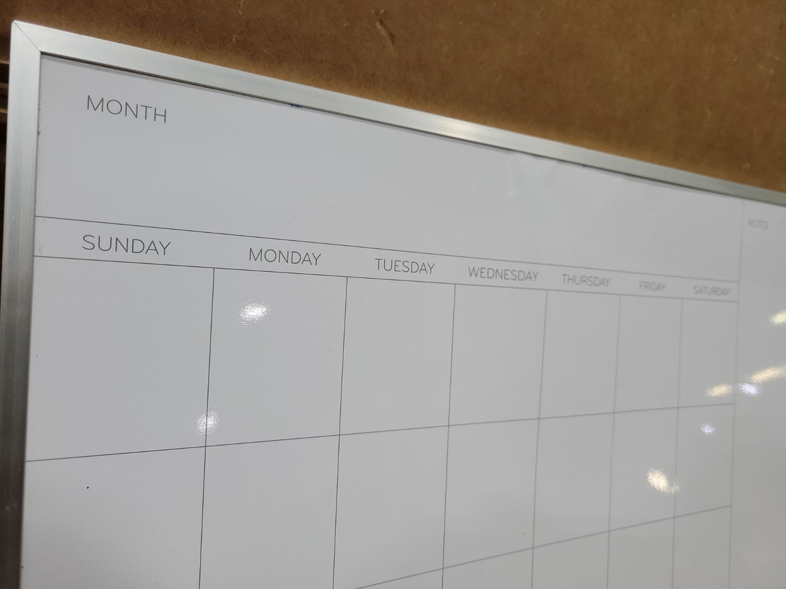 U Brands Monthly Dry Erase Calendar Whiteboard