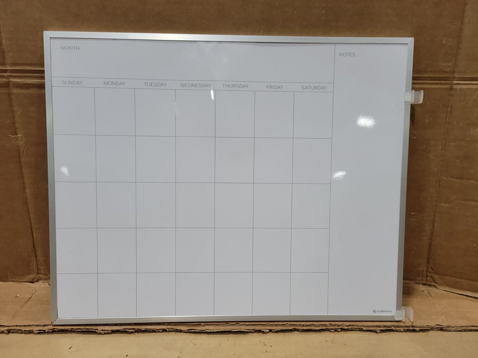 U Brands Monthly Dry Erase Calendar Whiteboard