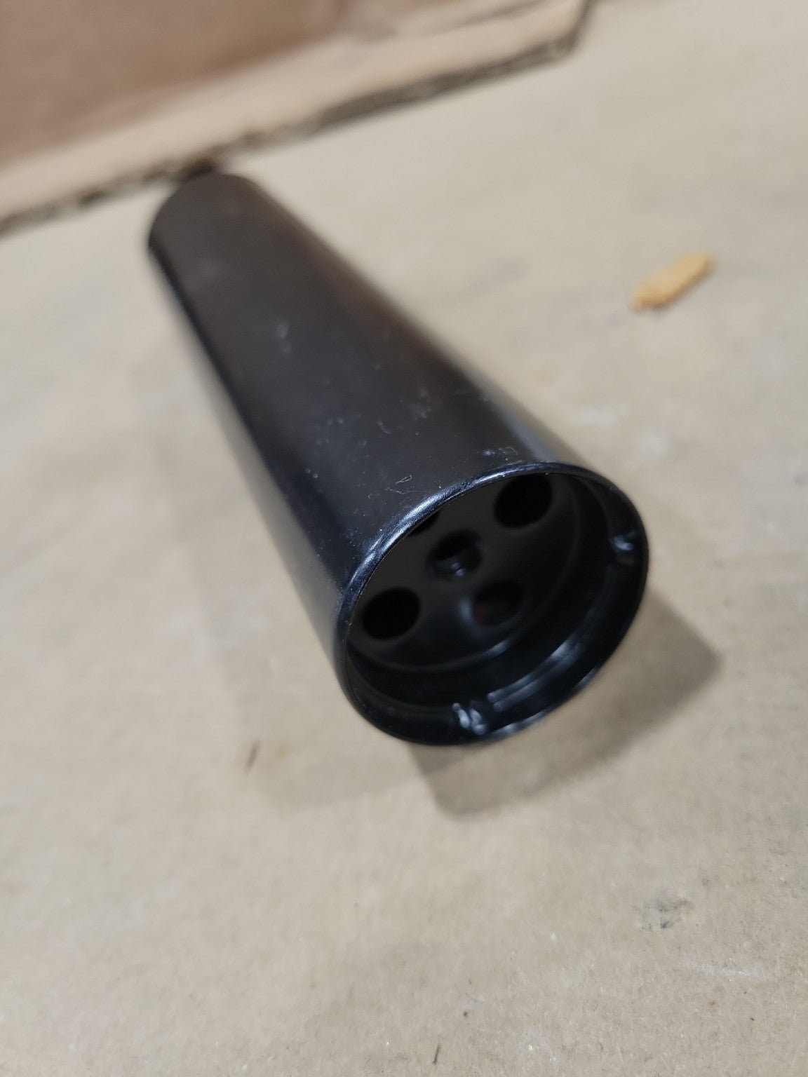 Set of 6 Adjustable Black Metal Furniture Legs – 6⅛" Replacement Legs