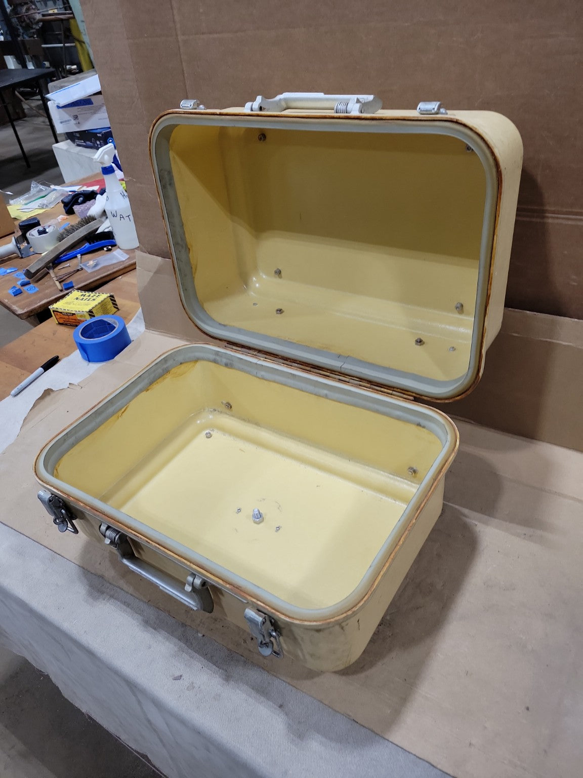 Vintage Brunson Fiberglass Equipment Carrying Case – Industrial Protective Storage